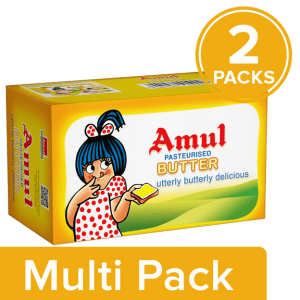 Amul Butter – Pasteurized, 2×500 g Multipack